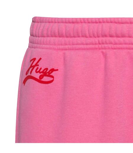 Womens/ladies Nigia Tracksuit Bottoms Pink Hugo