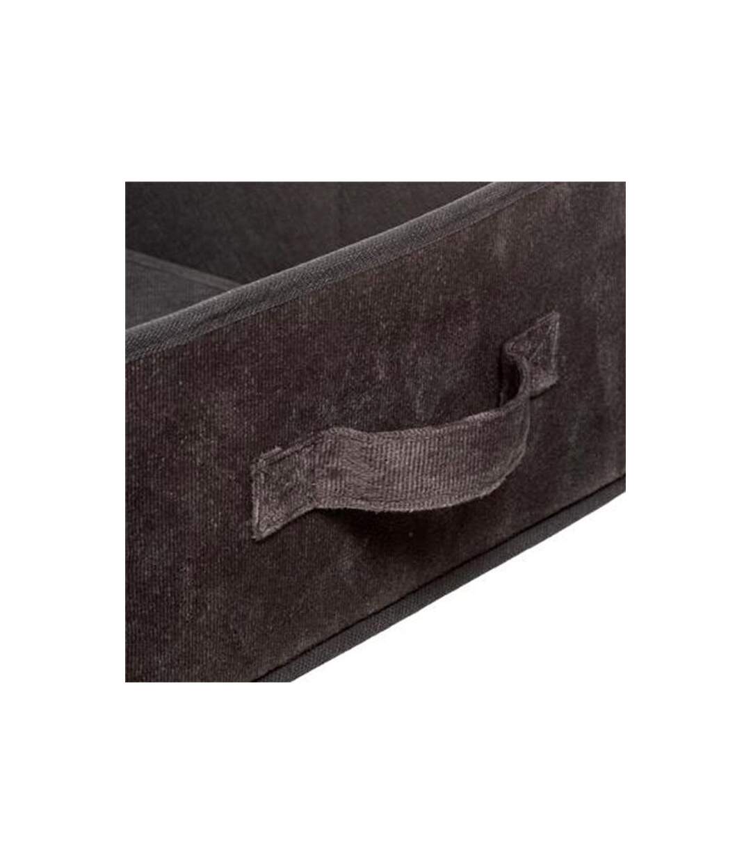 Boîte de Rangement Velours Mix n'Modul 31x31cm Gris Foncé-2
