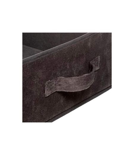 Boîte de Rangement Velours Mix n'Modul 31x31cm Gris Foncé