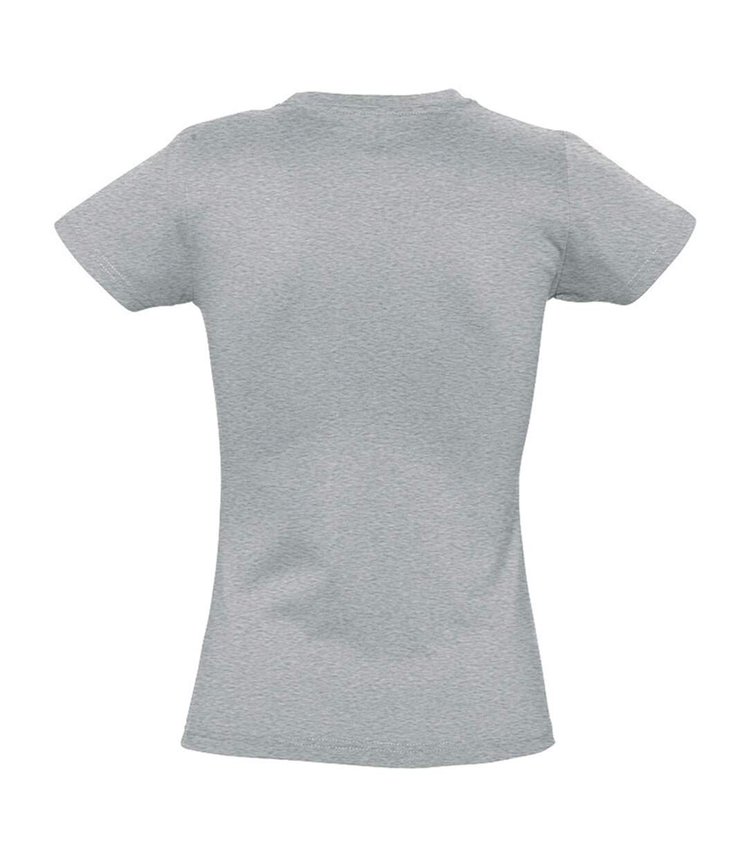 T-shirt imperial femme gris chiné SOLS