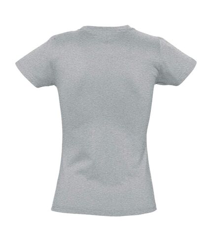 SOLS Womens/Ladies Imperial Heavy Short Sleeve Tee (Gray Marl)