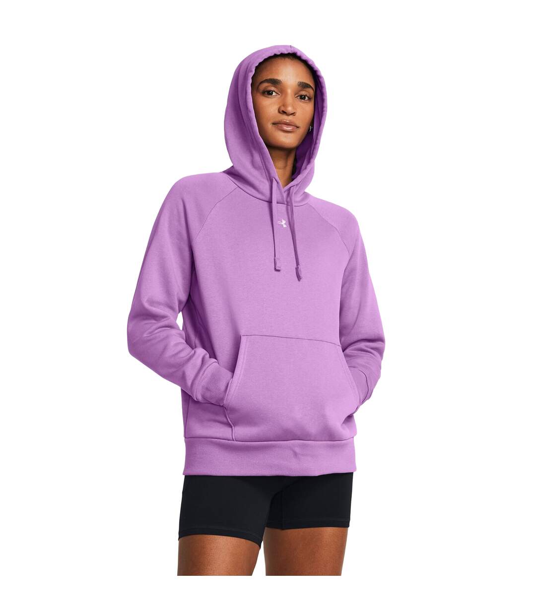 Sweat À Capuche Rival Femme Violet Clair Under Armour-1