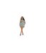Robe Courte Sans Manches Motif/style Tourbillon Femme Vert Brave Soul-1