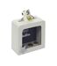 Tirelire Déco Enfant Valise 15cm Blanc & Gris-3