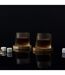 Lot de 2 verres à whisky et leur support CASK-3