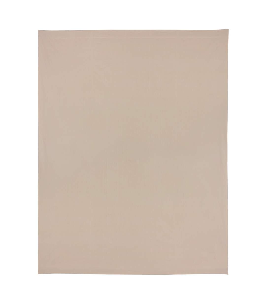 Drap plat uni Satin de coton DAUPHINE Marron-1