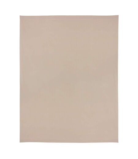 Drap plat uni Satin de coton DAUPHINE Marron