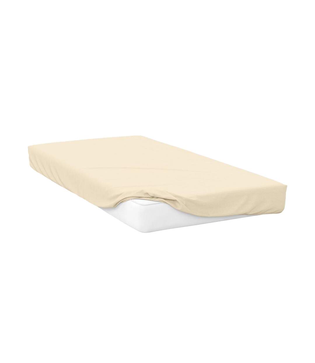 Belledorm Jersey Cotton Deep Fitted Sheet (Ivory) - UTBM151-1