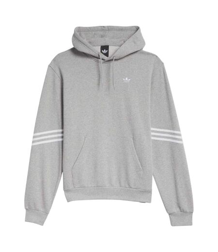 Mens Classics Cotton Hoodie Grey Adidas