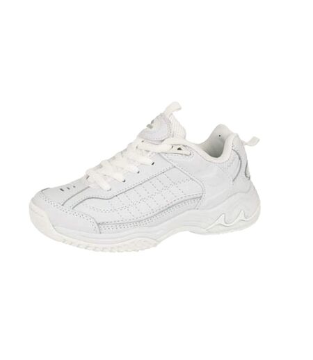 Mirak Contender Touch Fastening Trainer / Womens Trainers / Unisex Sports (White) - UTFS928