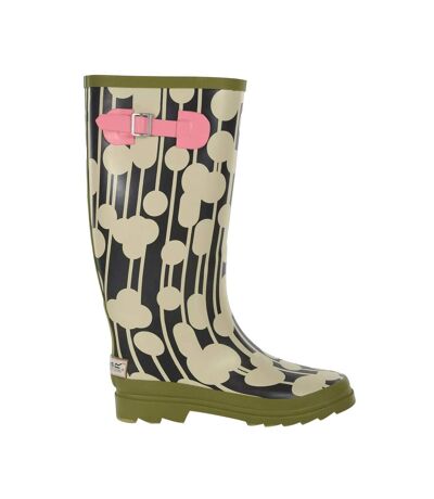 Womens/ladies orla kiely tree wellington boots green Regatta