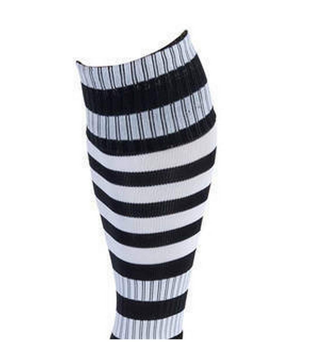 Unisex adult pro hooped football socks black/white Precision-2