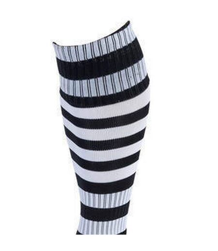 Unisex adult pro hooped football socks black/white Precision