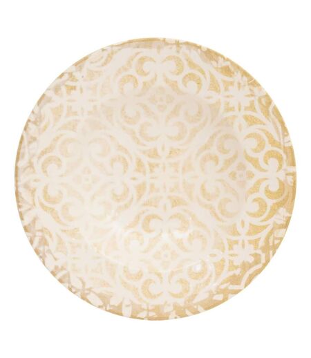 Lot de 6 Assiettes à Pâtes Anna 28cm Crème
