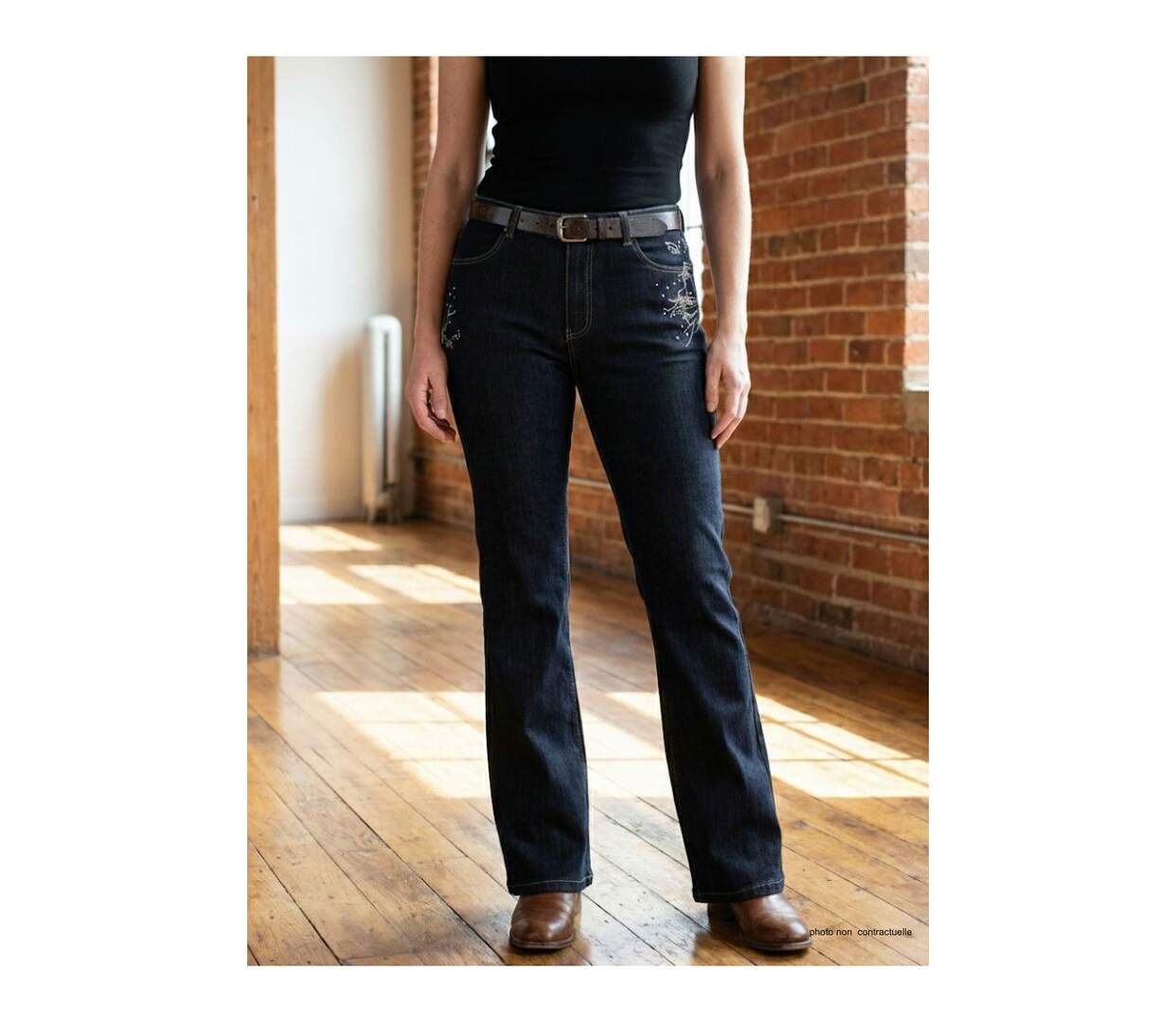 Jean avec broderie SH1083D-1