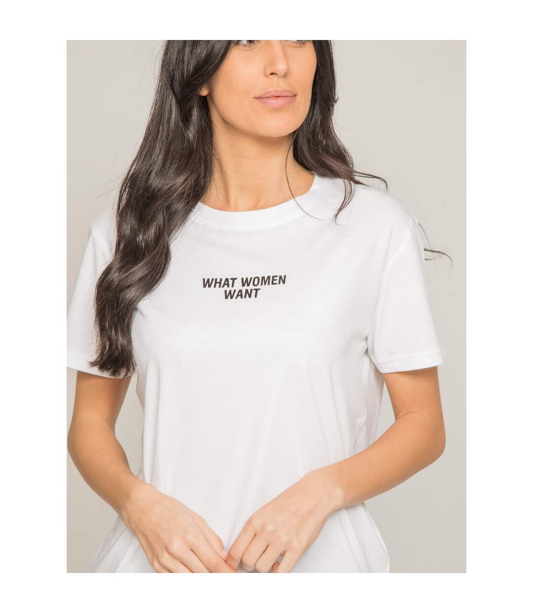 T-shirt col rond message FOMEREY - Dona X Lisa-3