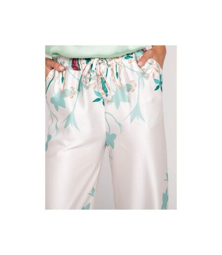 Pantalon effet satin motifs EZRA - Dona X Lisa