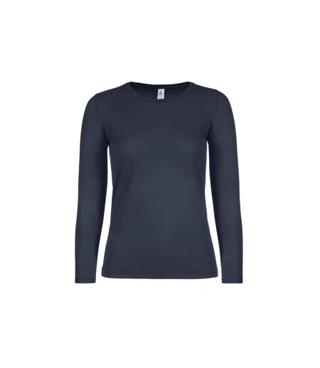B&C Womens/Ladies E150 Long sleeve T-Shirt (Navy) - UTRW6528
