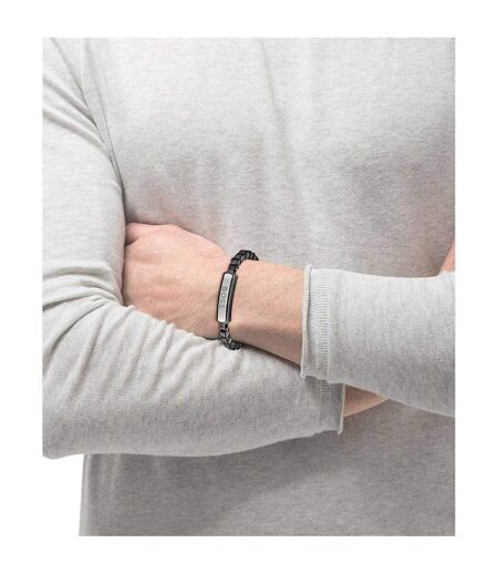 Mens Devon Black Ion Plating Bracelet One Size Black Boss