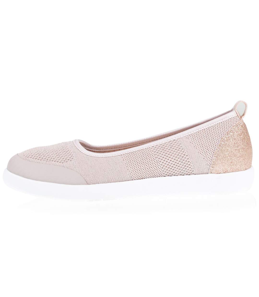 Isotoner Baskets femme style ballerine, très confortables