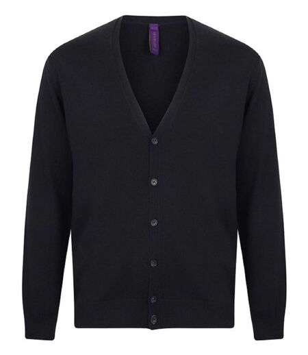 Gilet boutonné cardigan - HOMME - H722 - bleu marine