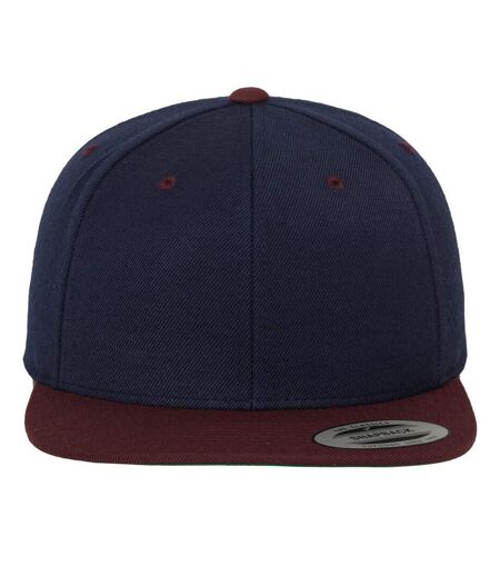 Casquette Ajustable Classic Bleu Marine Pourpre Yupoong