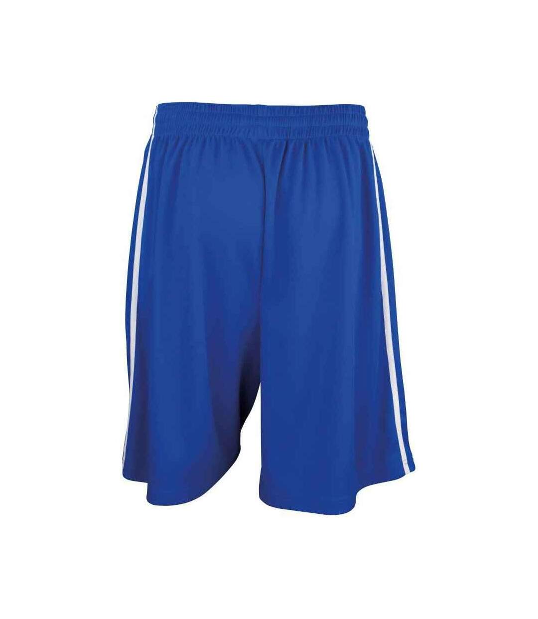 Short De Basketball Hommes Bleu Roi Blanc Spiro-3