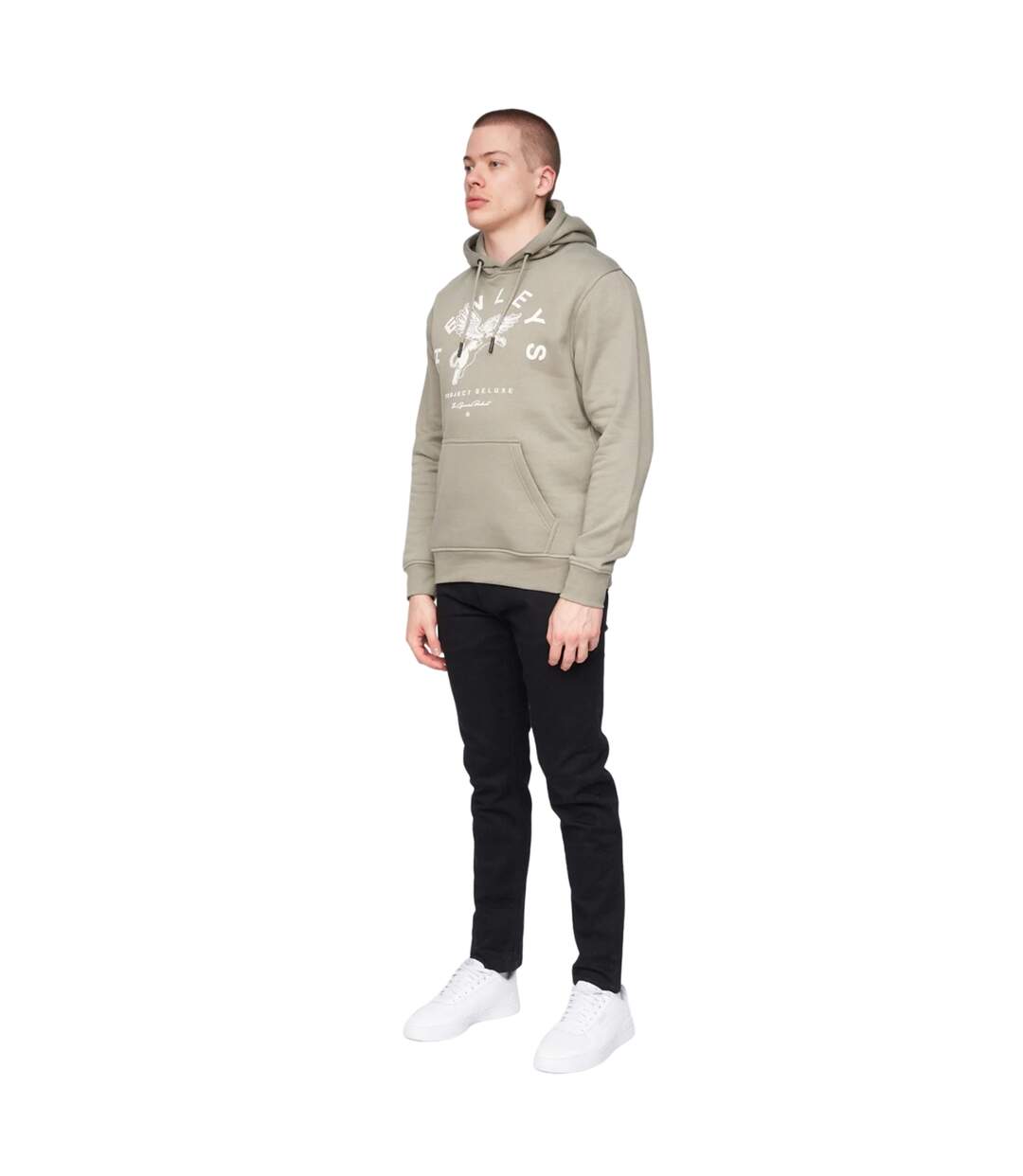 Mens Colhen Hoodie Dusty Olive Henleys-1