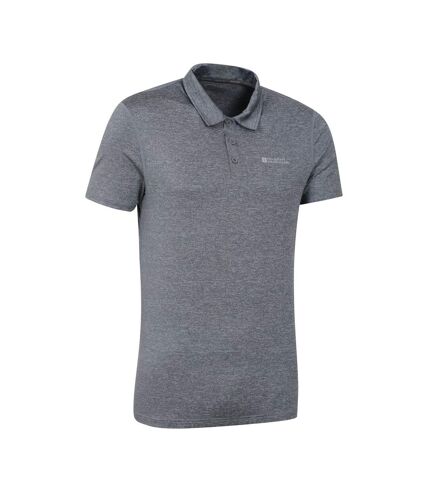 Mountain Warehouse Mens Agra Stripe Polo Shirt (Gray)