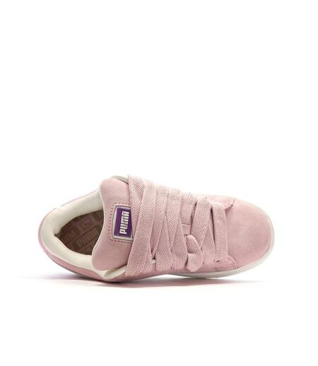 Baskets roses/mauves femme puma suede xl