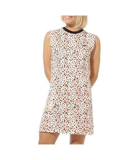 Robe blanche/orange/noire femme vans leila