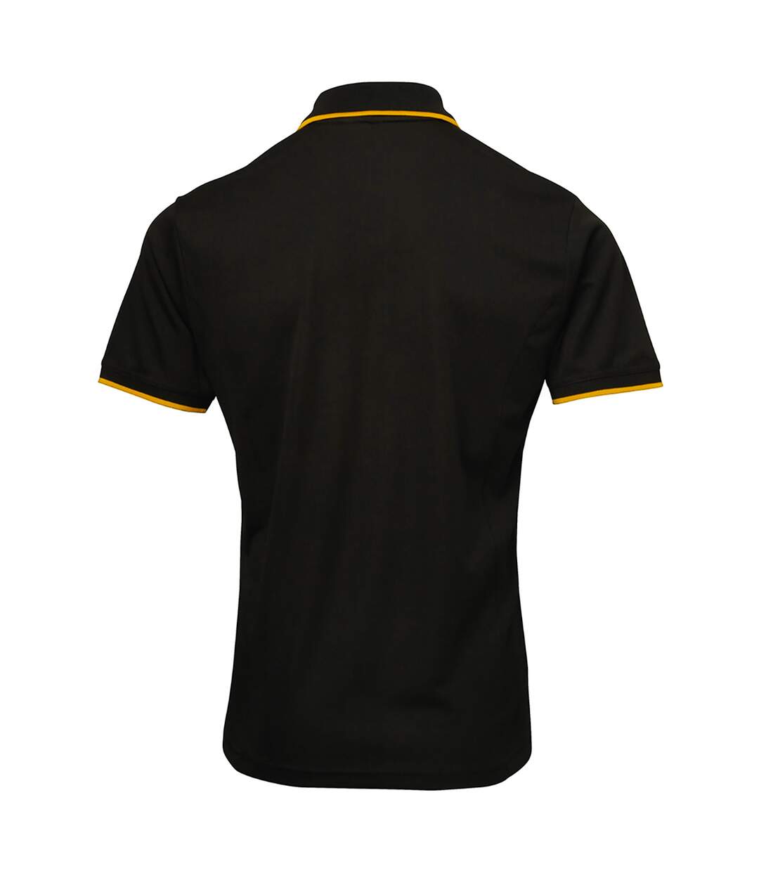 Premier Mens Contrast Coolchecker Polo Shirt (Black/Sunflower) - UTRW5520-2