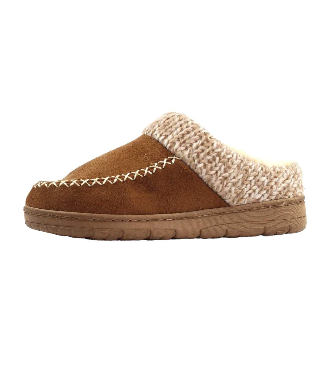 Chaussons Albany Femme Brun Clair Lunar-3