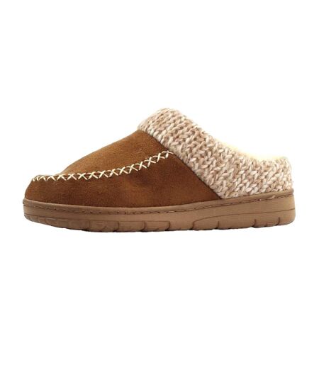 Chaussons Albany Femme Brun Clair Lunar