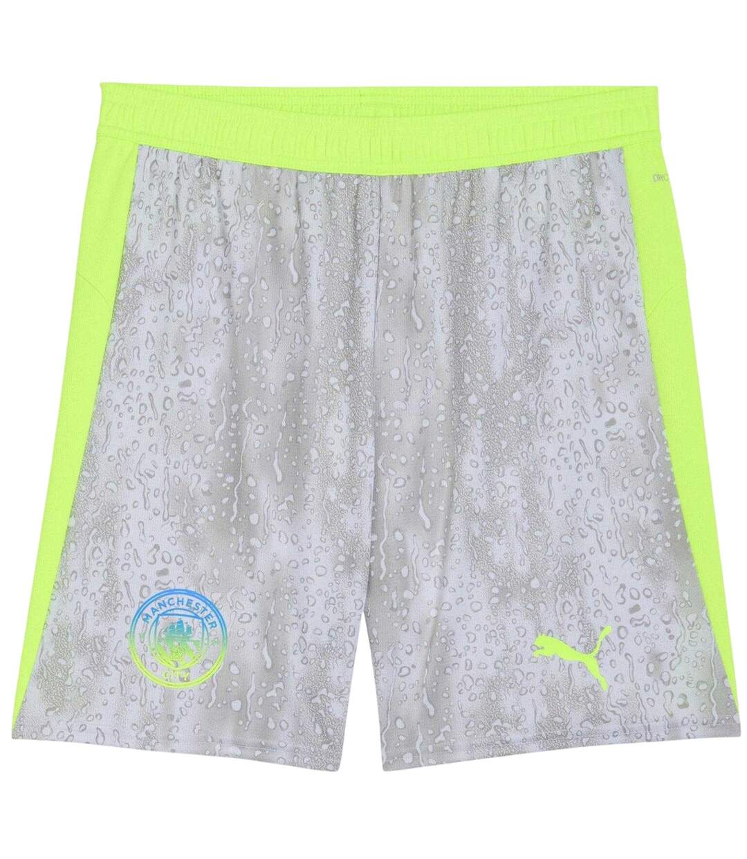 Short De Foot Motif/style Manchester City Fc 2025/2026 Homme Gris Vert Puma-2