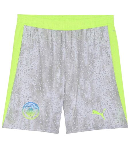 Short De Foot Motif/style Manchester City Fc 2025/2026 Homme Gris Vert Puma