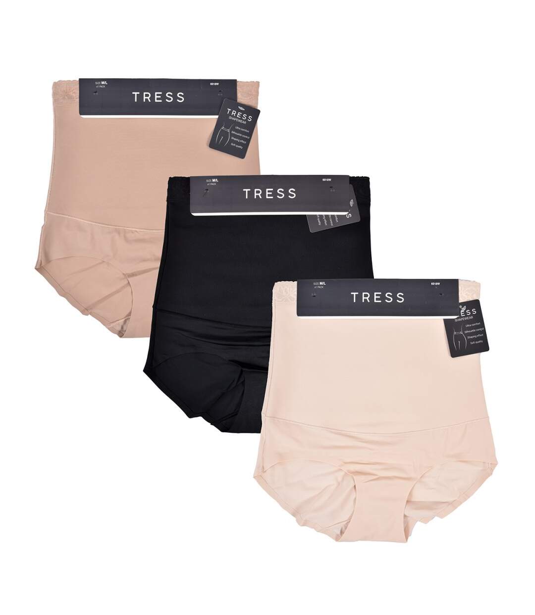 Culotte Gainante Sculptante TRESS Effet AMINCISSANT - Pack de de-4