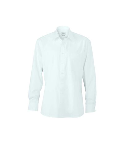 chemise manches longues sans repassage col NEW KENT - JN622 - HOMME - blanc