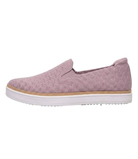 Womens/ladies Coast Drive Textured Loafers Pink Skechers