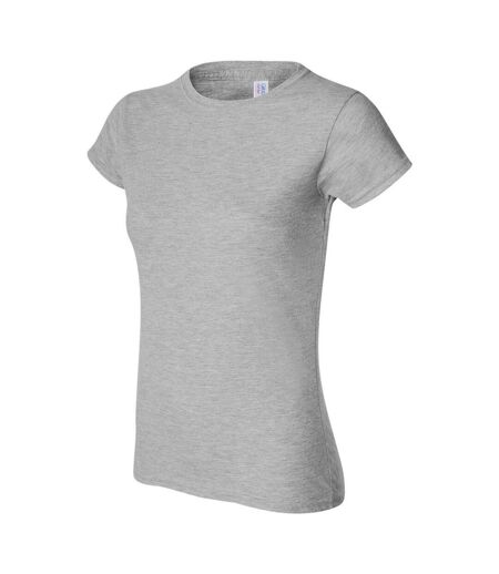 T-shirt Softstyle Femme Gris Chiné Gildan