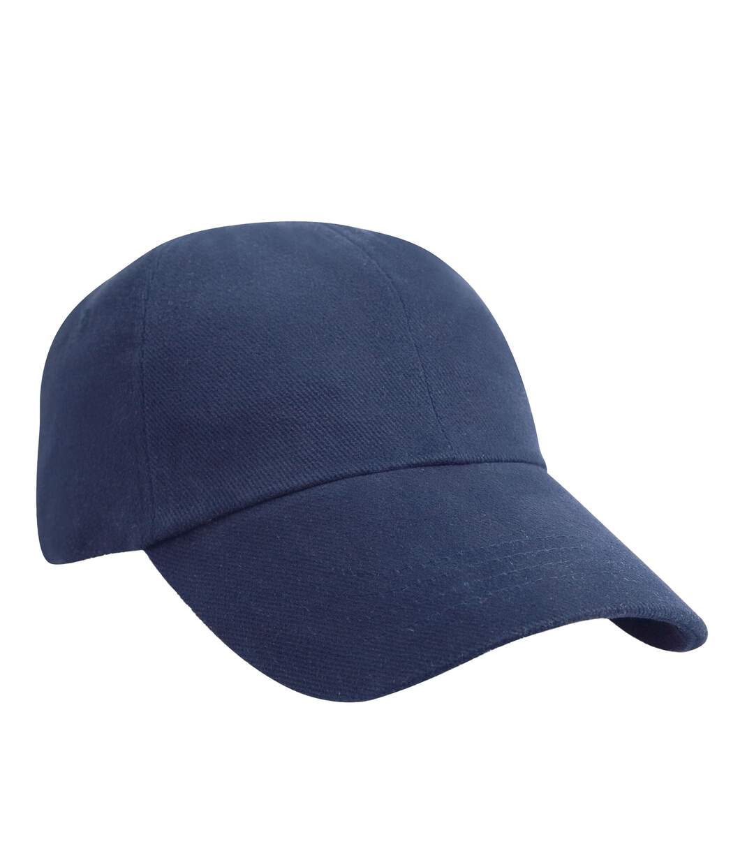Unisex adult heavy brushed cotton low profile baseball cap navy Result Headwear-1