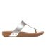 Sandales Motif/style Métallisé Iqushion Femme Argenté FitFlop-1