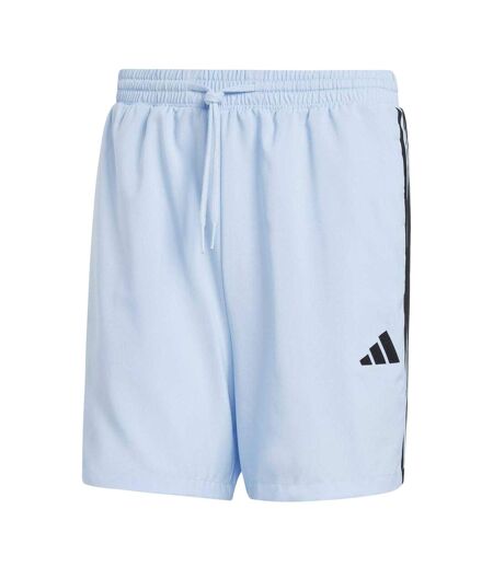 Mens 3 Stripes Shorts Glow Blue Adidas