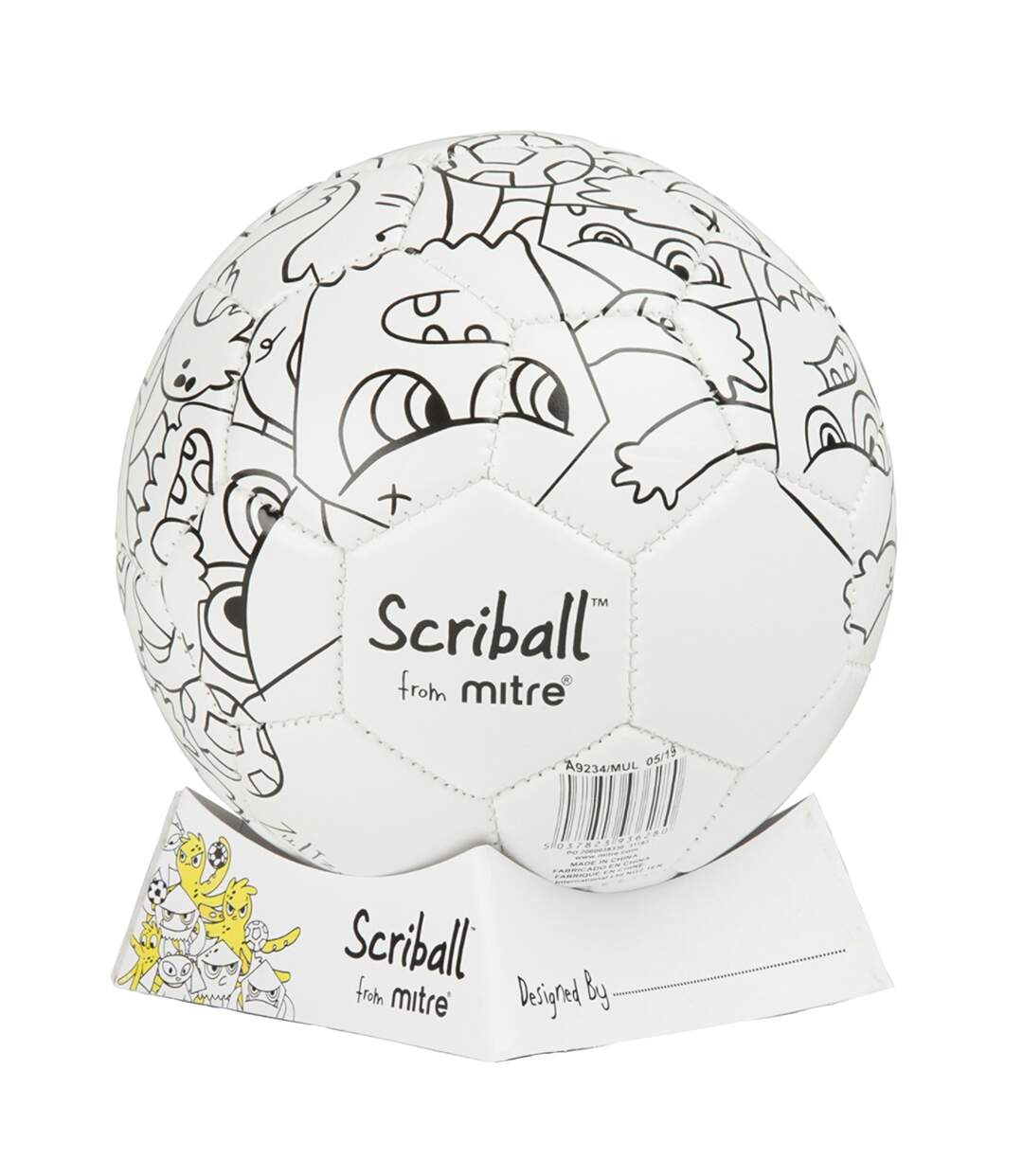 Scriball Zoids Mini Football Set One Size Blue Yellow White Mitre-3