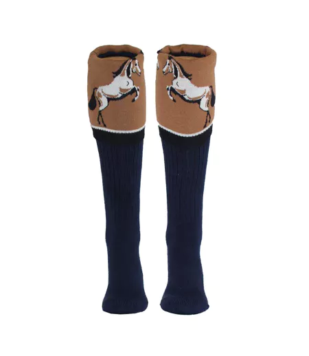Chaussettes Pour Bottes Style Cheval Adulte Brun Clair Waring Brooke