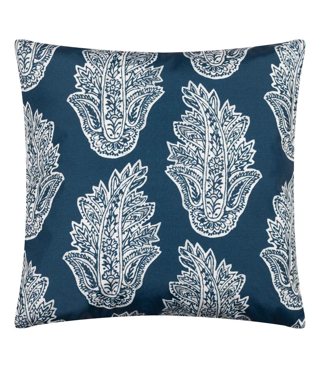 Kalindi paisley outdoor cushion cover 43cm x 43cm navy Paoletti