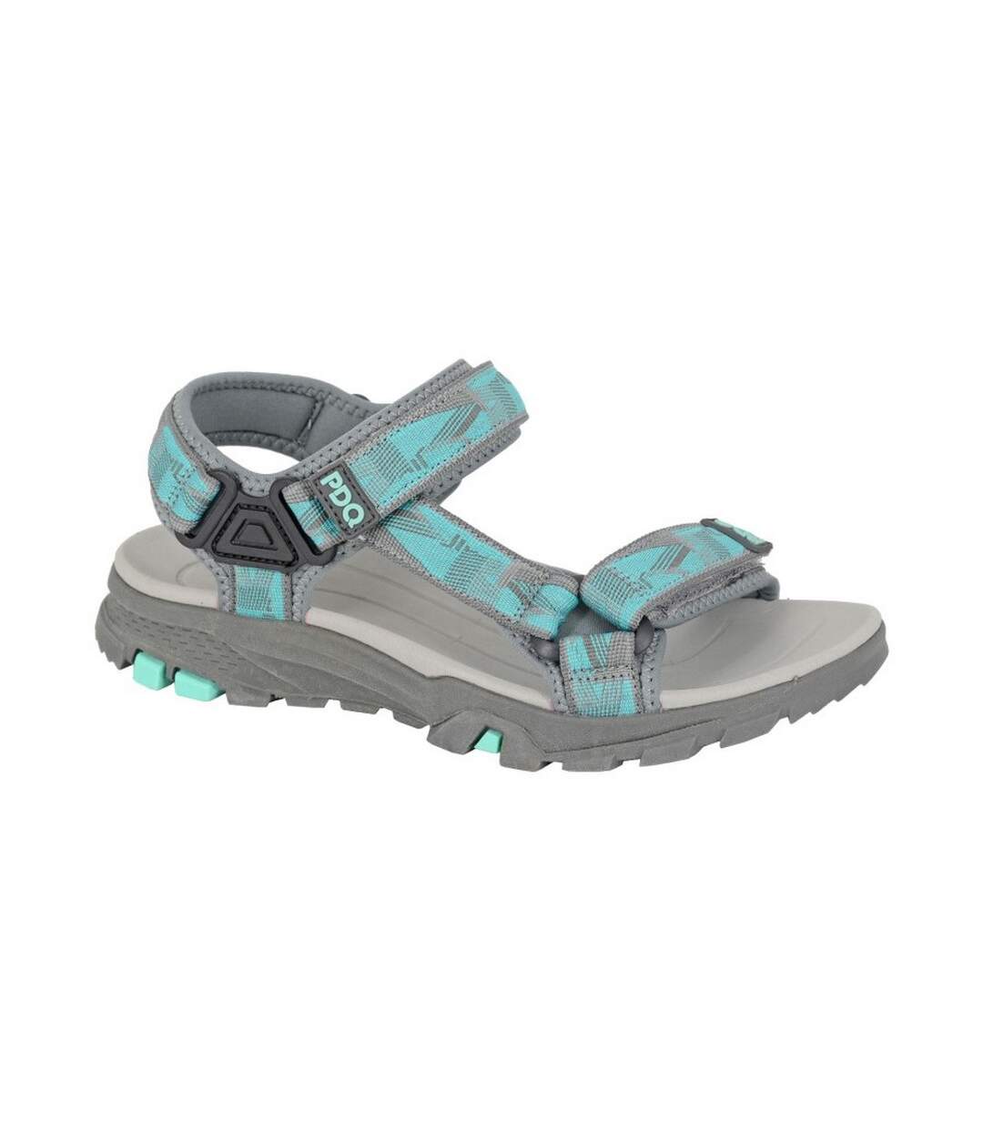 Sandales femme menthe / gris PDQ