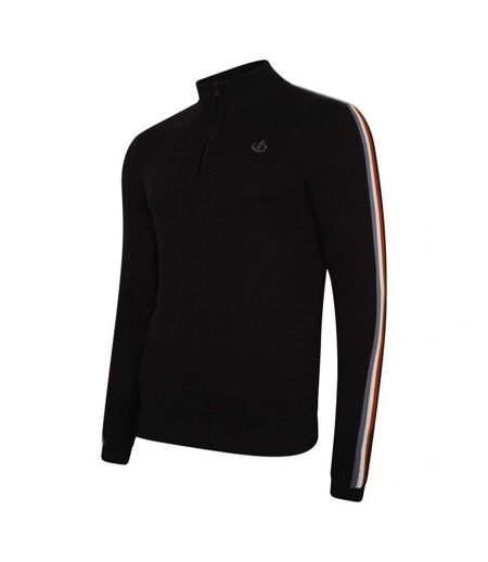 Dare 2B Mens Dutiful II Stripe Half Zip Sweatshirt (Black) - UTRG8016