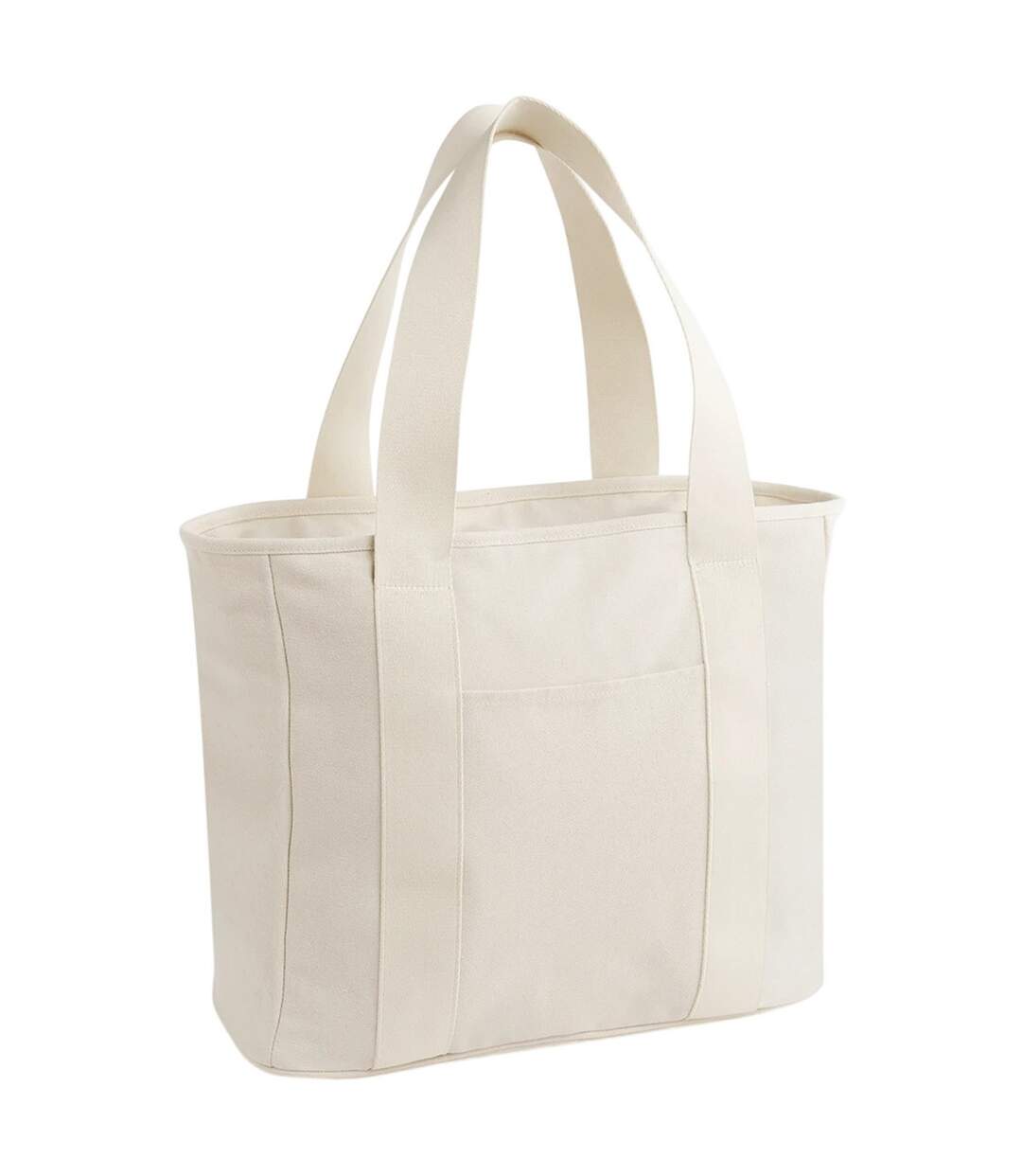 Canvas Tote Bag One Size Natural Bagbase-1
