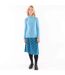 Jupe Mi-longue Motif/style Cercle Femme Bleu Sarcelle Lazy Jacks-2
